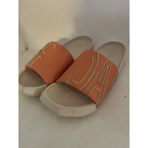 Nike Jordan Lola Hex Sz 9 Slide Sandals Orange White Womens slip on